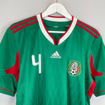 Shop 2010 MEXICO R.MARQUEZ #4 HOME SHIRT (L) ADIDAS, classic football shirts, vintage football shirts & retro soccer jerseys at Cult Kits