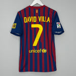 2011/12 BARCELONA DAVID VILLA #7 HOME SHIRT (S) NIKE