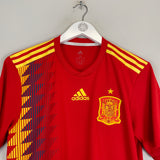 2018/19 SPAIN *AUTHENTIC* HOME SHIRT (M) ADIDAS