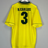 1994/96 BRAZIL R.CARLOS #3 HOME SHIRT (XL) UMBRO