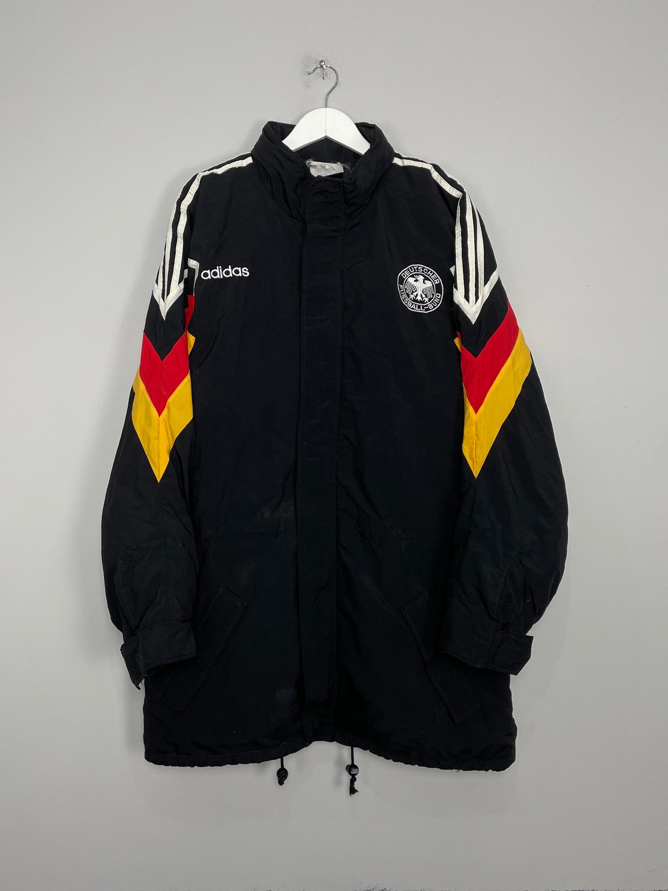 Shop 1992/94 GERMANY BENCH COAT (L) ADIDAS, classic football shirts, vintage football shirts & retro soccer jerseys at Cult Kits