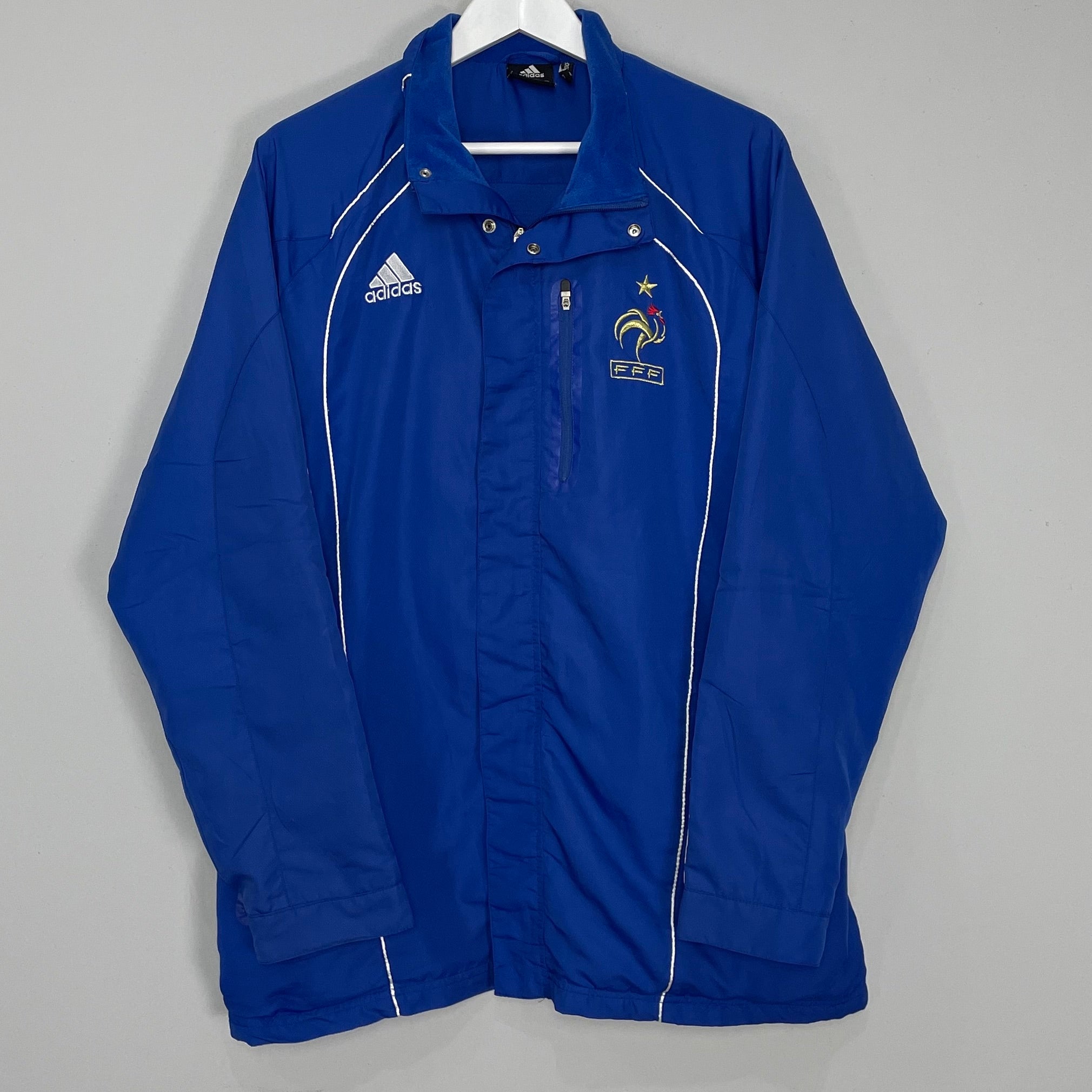 Shop 2009/11 FRANCE TRACK JACKET (M) ADIDAS, classic football shirts, vintage football shirts & retro soccer jerseys at Cult Kits