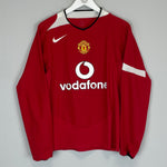 Shop 2004/06 MANCHESTER UNITED RONALDO #7 L/S HOME SHIRT (S) NIKE, classic football shirts, vintage football shirts & retro soccer jerseys at Cult Kits