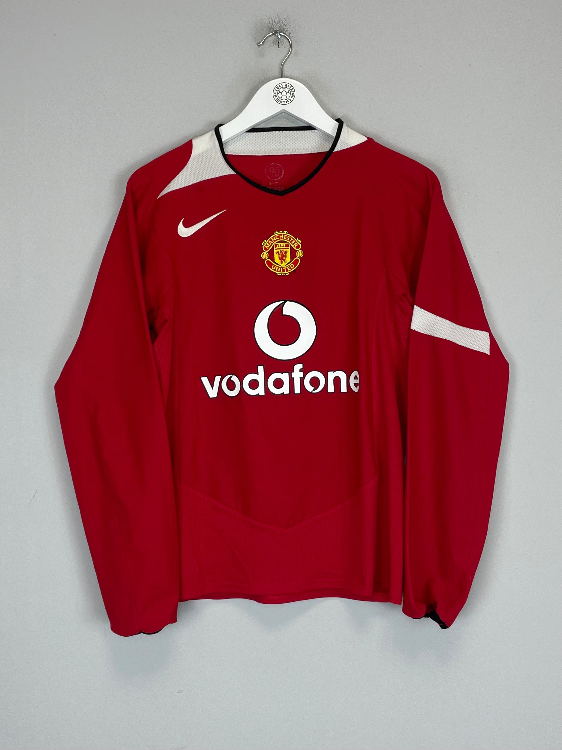 Shop 2004/06 MANCHESTER UNITED RONALDO #7 L/S HOME SHIRT (S) NIKE, classic football shirts, vintage football shirts & retro soccer jerseys at Cult Kits