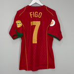 Shop 2004/06 PORTUGAL FIGO #7 HOME SHIRT (M) NIKE, classic football shirts, vintage football shirts & retro soccer jerseys at Cult Kits