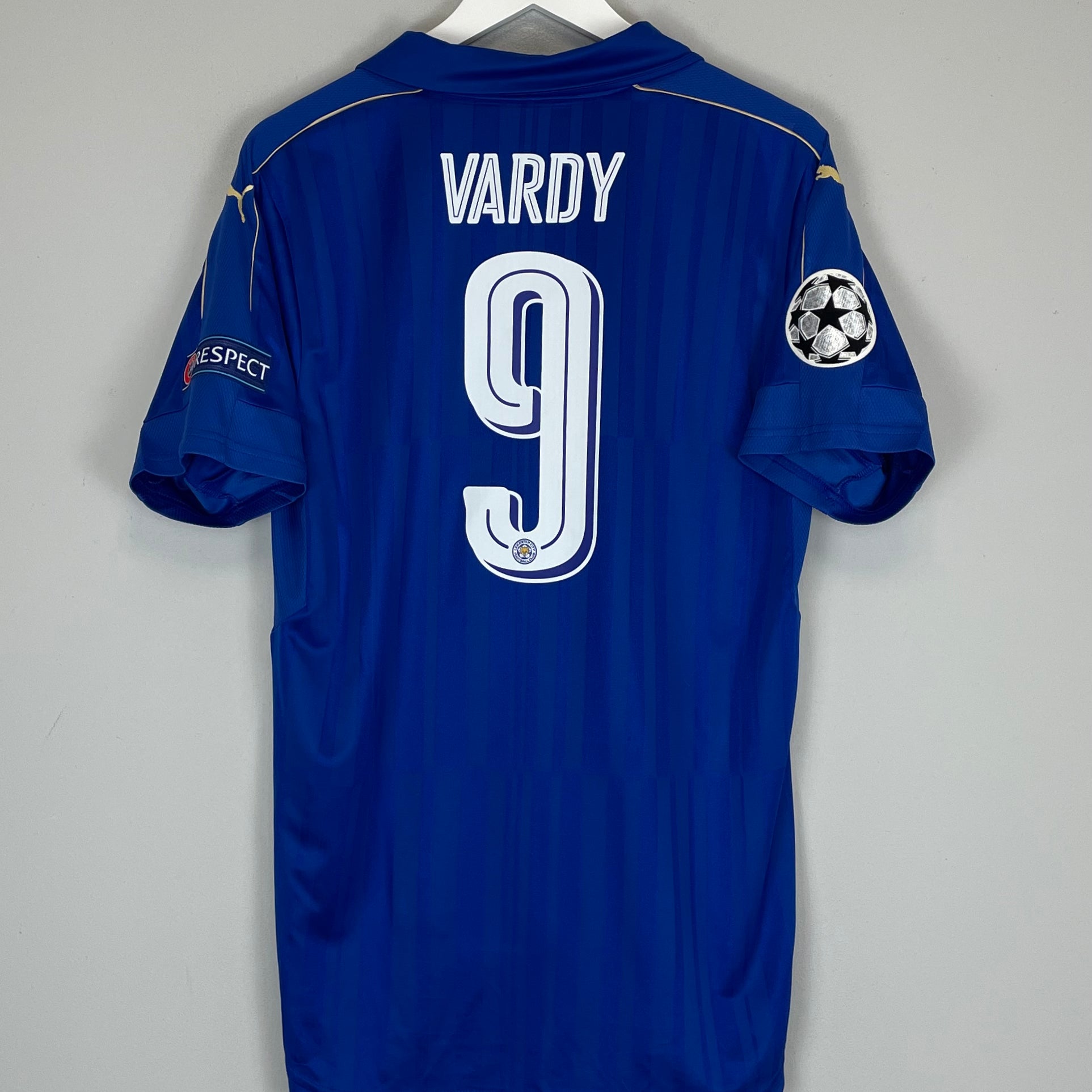 Shop 2016/17 LEICESTER CITY VARDY #9 C/L HOME SHIRT (XL) PUMA, classic football shirts, vintage football shirts & retro soccer jerseys at Cult Kits