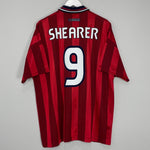 Shop 1997/99 ENGLAND SHEARER #9 AWAY SHIRT (XXL) UMBRO, classic football shirts, vintage football shirts & retro soccer jerseys at Cult Kits
