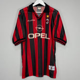 Shop 1997/98 AC MILAN HOME SHIRT (XL) LOTTO, classic football shirts, vintage football shirts & retro soccer jerseys at Cult Kits