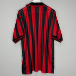 Shop 1997/98 AC MILAN HOME SHIRT (XL) LOTTO, classic football shirts, vintage football shirts & retro soccer jerseys at Cult Kits