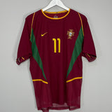 2002/04 PORTUGAL C.RONALDO #11 *PLAYER ISSUE* HOME SHIRT (M) NIKE
