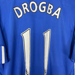 Shop 2009/10 CHELSEA DROGBA #11 HOME SHIRT (L) ADIDAS, classic football shirts, vintage football shirts & retro soccer jerseys at Cult Kits