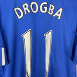 Shop 2009/10 CHELSEA DROGBA #11 HOME SHIRT (L) ADIDAS, classic football shirts, vintage football shirts & retro soccer jerseys at Cult Kits