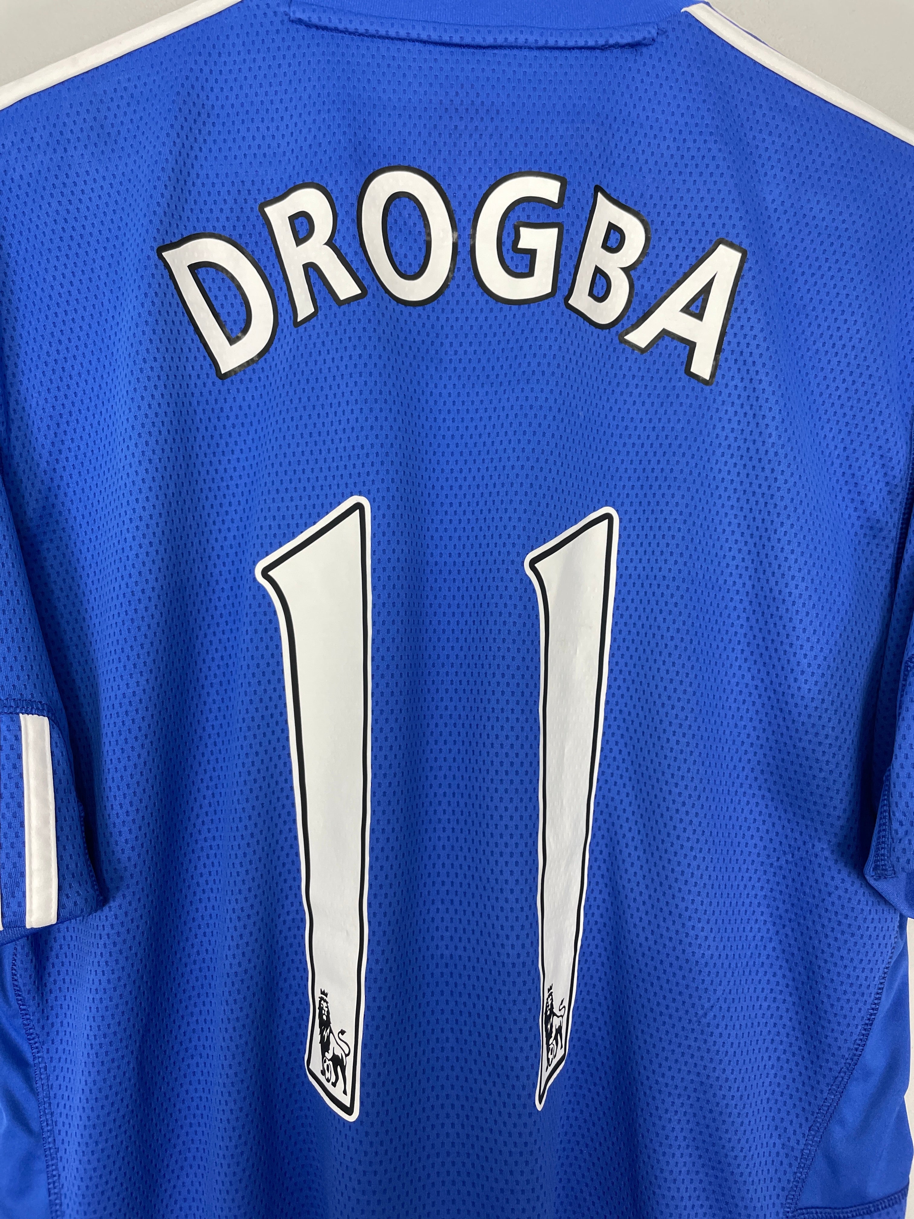 Shop 2009/10 CHELSEA DROGBA #11 HOME SHIRT (L) ADIDAS, classic football shirts, vintage football shirts & retro soccer jerseys at Cult Kits
