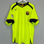 Shop 2005/06 BARCELONA RONALDINHO #10 AWAY SHIRT (XL) NIKE, classic football shirts, vintage football shirts & retro soccer jerseys at Cult Kits