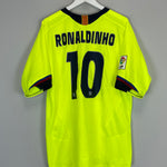 Shop 2005/06 BARCELONA RONALDINHO #10 AWAY SHIRT (XL) NIKE, classic football shirts, vintage football shirts & retro soccer jerseys at Cult Kits