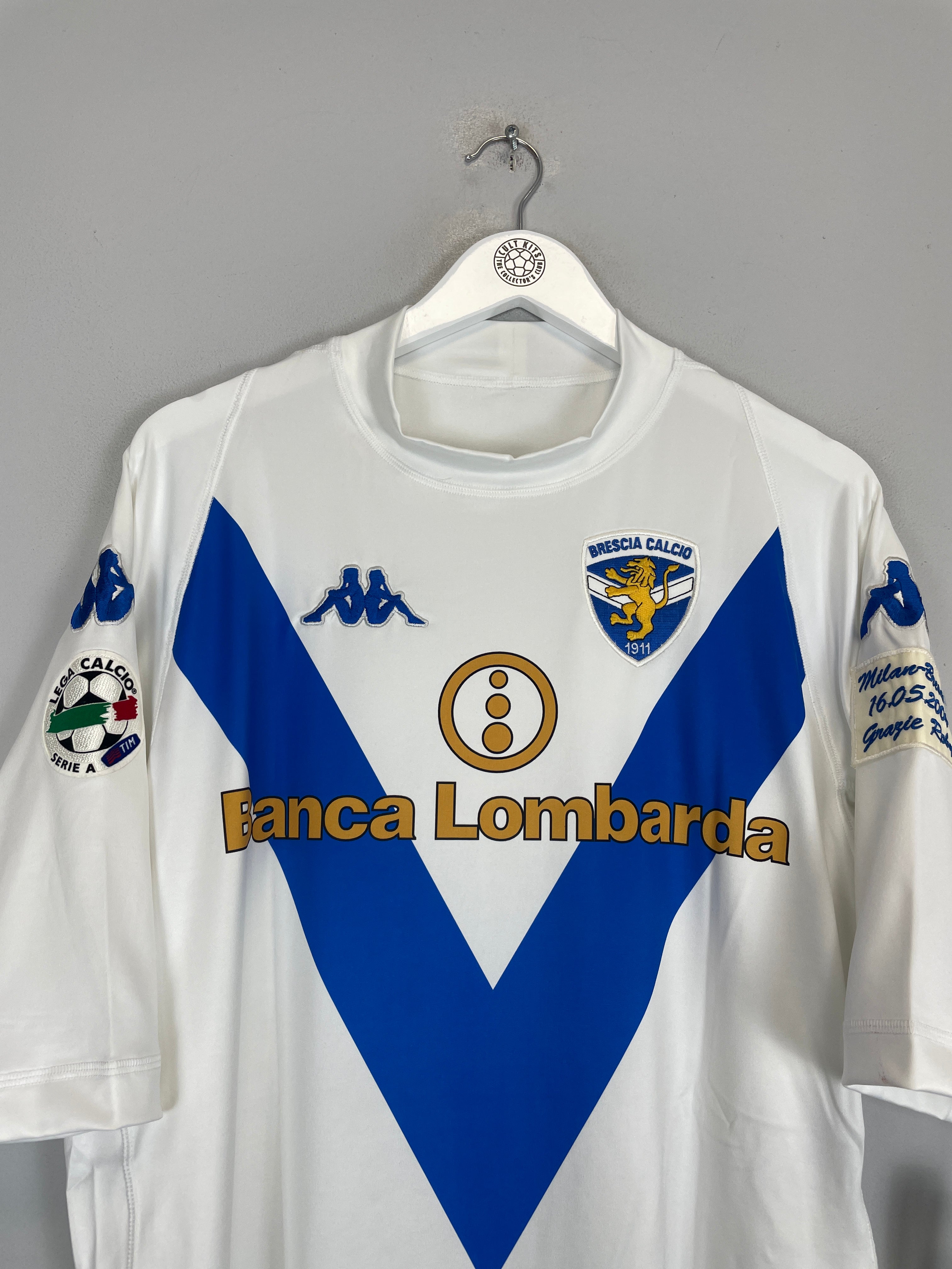 Shop 2003/04 BRESCIA BAGGIO #10 *BNWT* GRAZIE ROBY AWAY SHIRT (XL) KAPPA, classic football shirts, vintage football shirts & retro soccer jerseys at Cult Kits