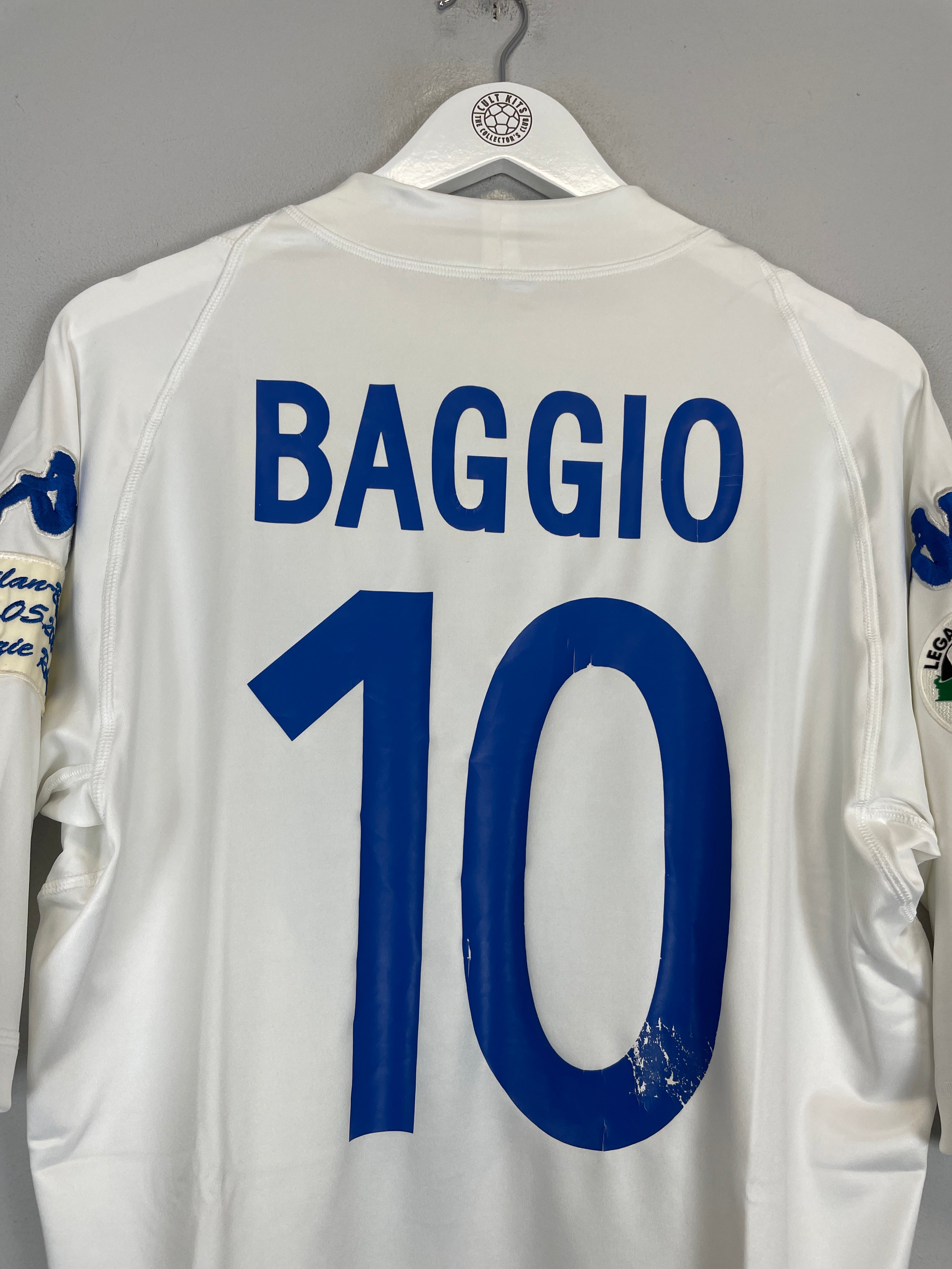 Shop 2003/04 BRESCIA BAGGIO #10 *BNWT* GRAZIE ROBY AWAY SHIRT (XL) KAPPA, classic football shirts, vintage football shirts & retro soccer jerseys at Cult Kits