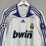 Shop 2007/08 REAL MADRID RAUL #7 L/S C/L HOME SHIRT (L) ADIDAS, classic football shirts, vintage football shirts & retro soccer jerseys at Cult Kits