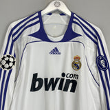 Shop 2007/08 REAL MADRID RAUL #7 L/S C/L HOME SHIRT (L) ADIDAS, classic football shirts, vintage football shirts & retro soccer jerseys at Cult Kits