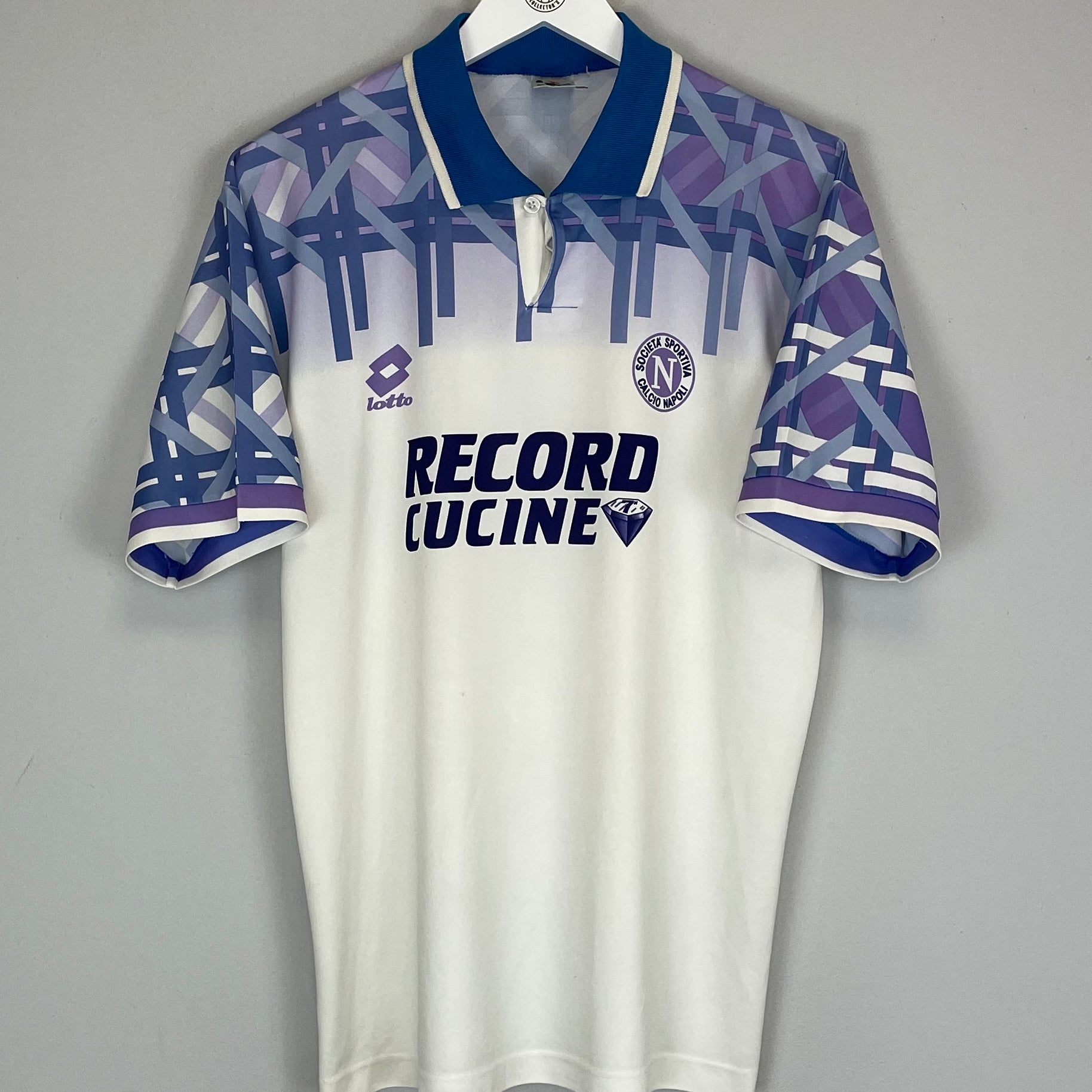 Shop 1994/96 NAPOLI AWAY SHIRT (M) LOTTO, classic football shirts, vintage football shirts & retro soccer jerseys at Cult Kits