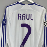 Shop 2007/08 REAL MADRID RAUL #7 L/S C/L HOME SHIRT (L) ADIDAS, classic football shirts, vintage football shirts & retro soccer jerseys at Cult Kits