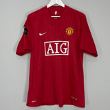 2007/09 MANCHESTER UNITED RONALDO #7 HOME SHIRT (XL) NIKE