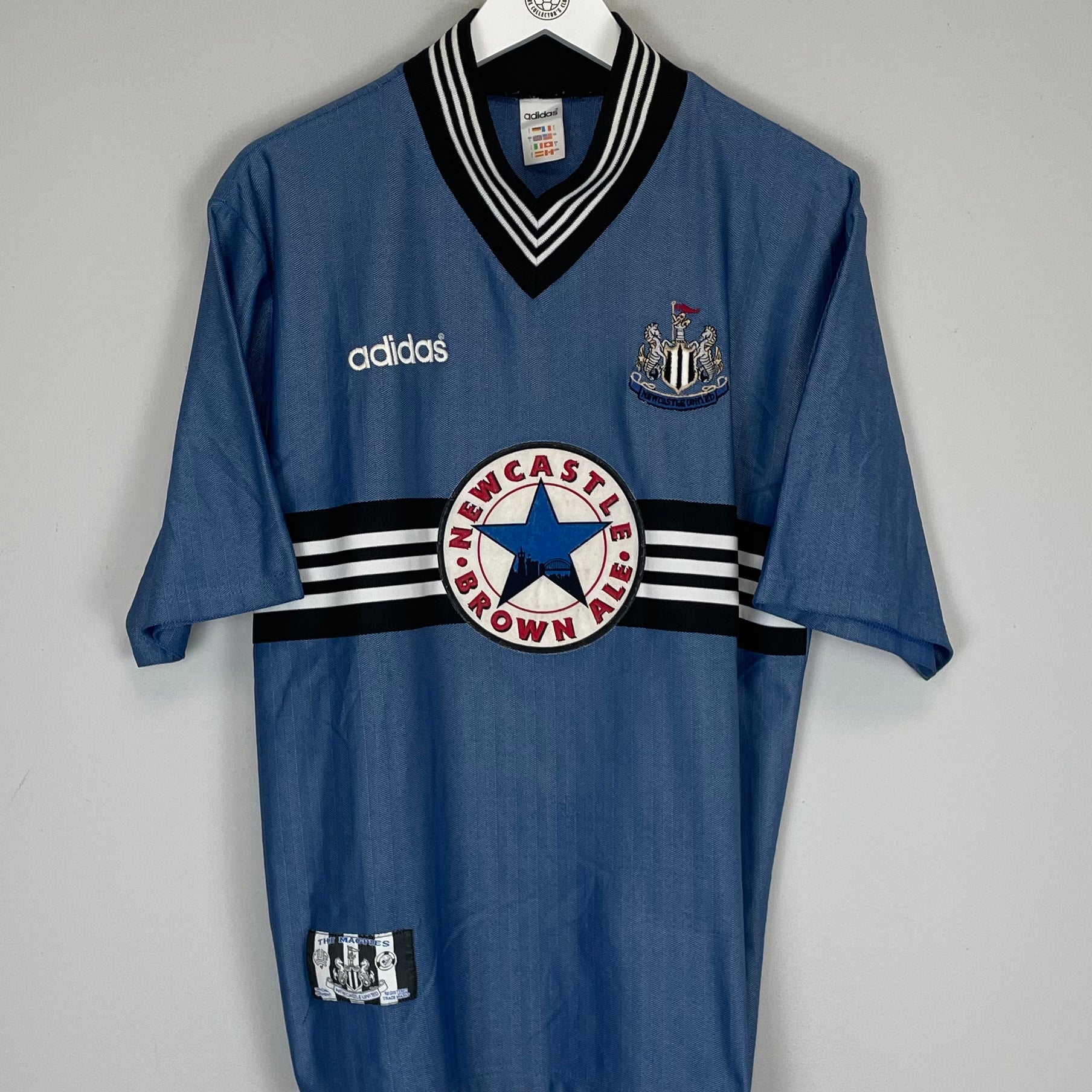 Shop 1996/97 NEWCASTLE UNITED AWAY SHIRT (L) ADIDAS, classic football shirts, vintage football shirts & retro soccer jerseys at Cult Kits