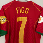 Shop 2004/06 PORTUGAL FIGO #7 HOME SHIRT (M) NIKE, classic football shirts, vintage football shirts & retro soccer jerseys at Cult Kits