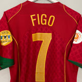 Shop 2004/06 PORTUGAL FIGO #7 HOME SHIRT (M) NIKE, classic football shirts, vintage football shirts & retro soccer jerseys at Cult Kits