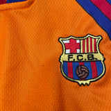 1997/98 BARCELONA RIVALDO #11 C/L EUROPEAN HOME SHIRT (S) KAPPA
