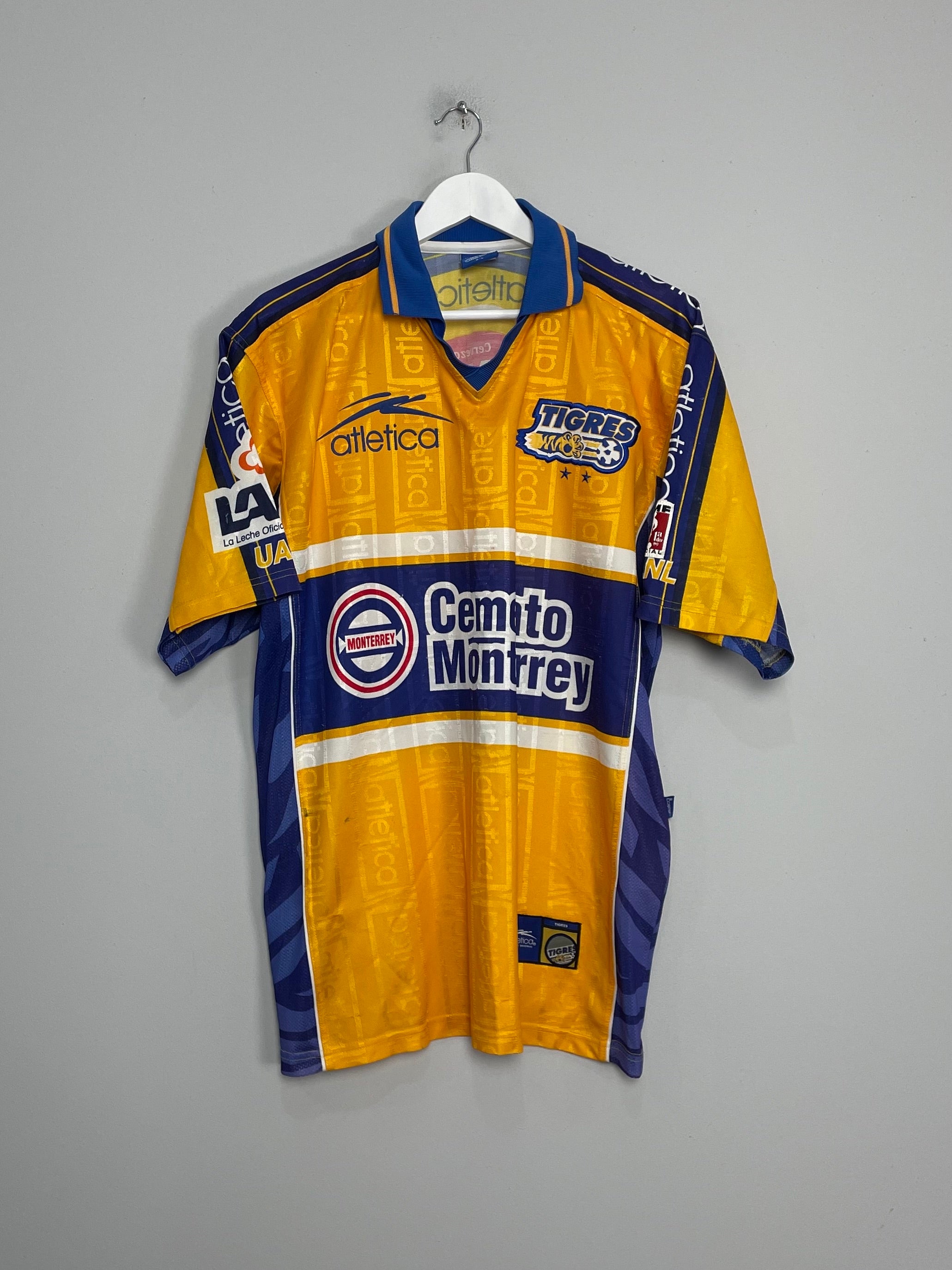 Shop 1999/00 TIGRES HOME SHIRT (L) ATLETICA, classic football shirts, vintage football shirts & retro soccer jerseys at Cult Kits