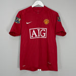 Shop 2007/09 MANCHESTER UNITED RONALDO #7 HOME SHIRT (M) NIKE, classic football shirts, vintage football shirts & retro soccer jerseys at Cult Kits