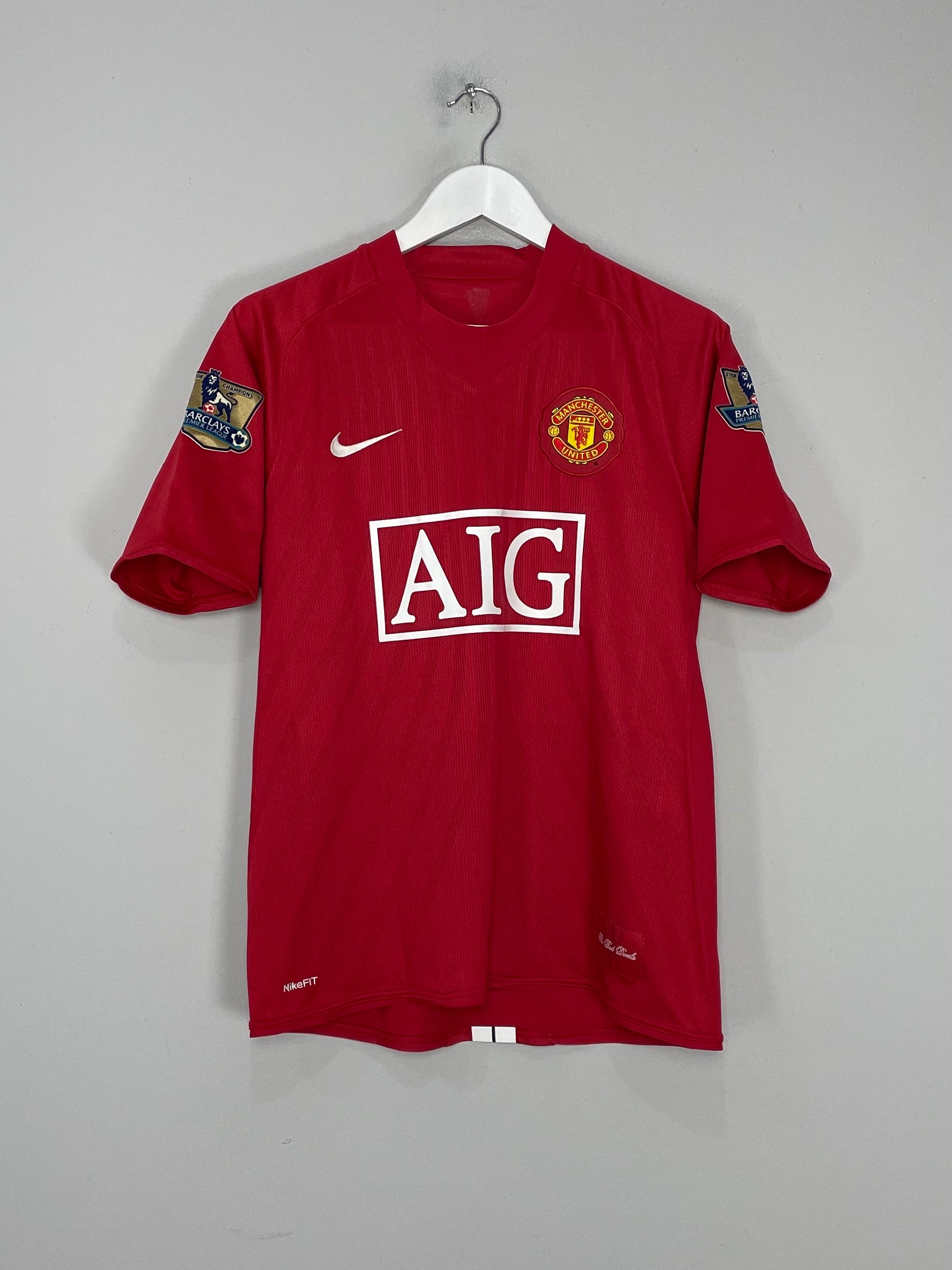 Shop 2007/09 MANCHESTER UNITED RONALDO #7 HOME SHIRT (M) NIKE, classic football shirts, vintage football shirts & retro soccer jerseys at Cult Kits