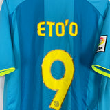 Shop 2007/08 BARCELONA ETO'O #9 AWAY SHIRT (XL) NIKE, classic football shirts, vintage football shirts & retro soccer jerseys at Cult Kits