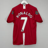Shop 2007/09 MANCHESTER UNITED RONALDO #7 HOME SHIRT (M) NIKE, classic football shirts, vintage football shirts & retro soccer jerseys at Cult Kits