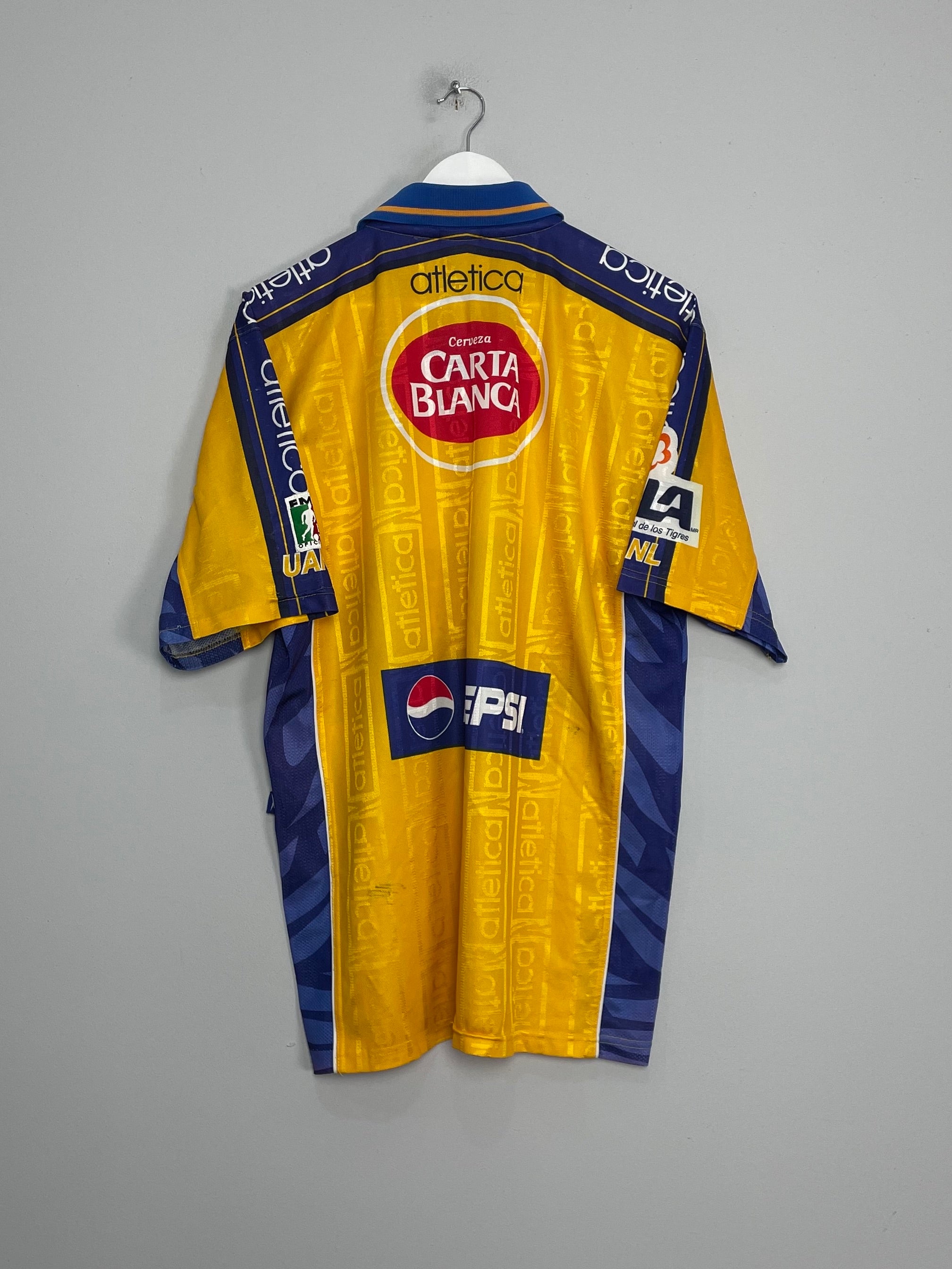 Shop 1999/00 TIGRES HOME SHIRT (L) ATLETICA, classic football shirts, vintage football shirts & retro soccer jerseys at Cult Kits