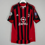 Shop 2005/06 AC MILAN INZAGHI #9 C/L HOME SHIRT (L) ADIDAS, classic football shirts, vintage football shirts & retro soccer jerseys at Cult Kits