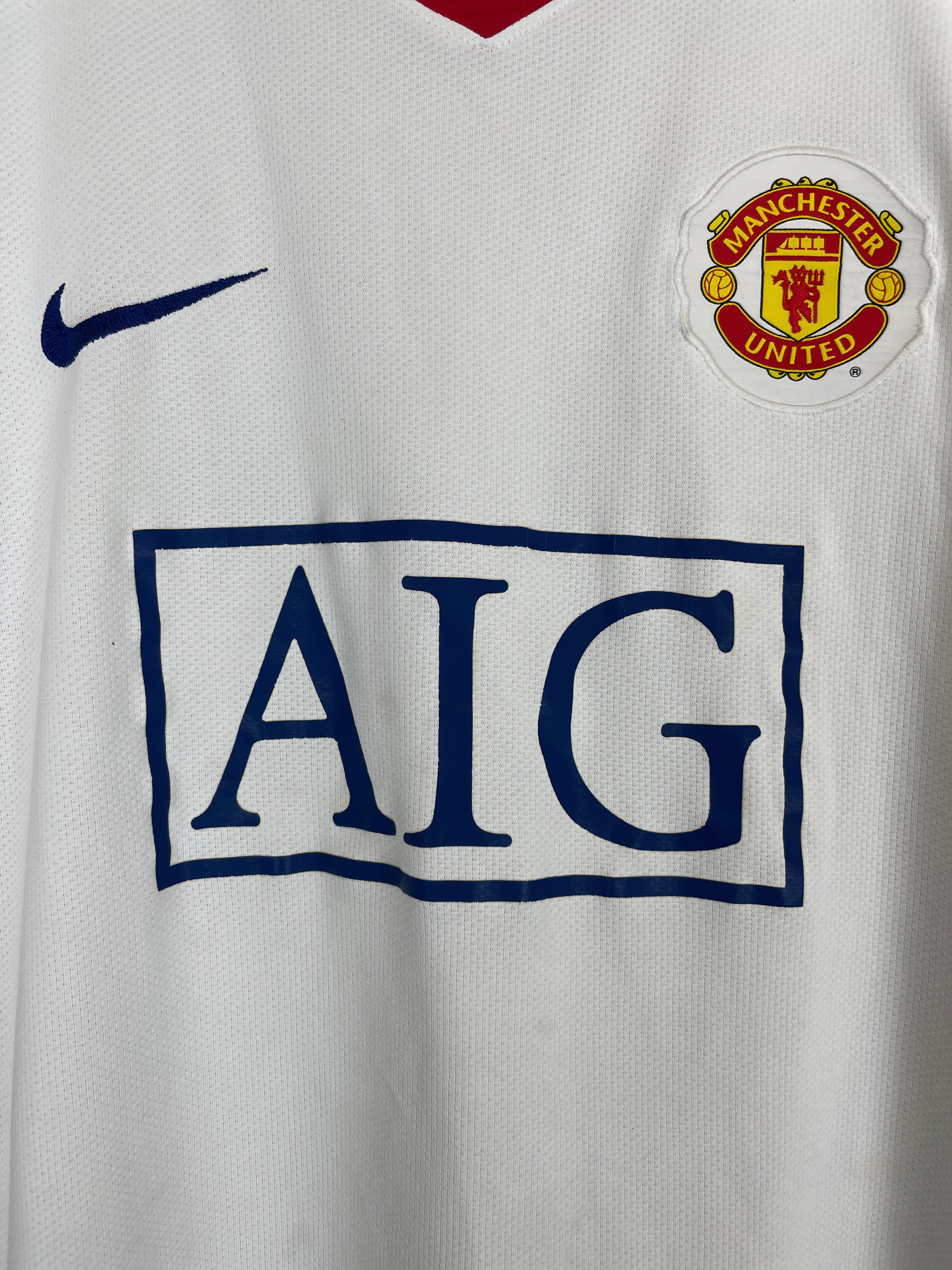 Shop 2008/10 MANCHESTER UNITED RONALDO #7 AWAY SHIRT (M) NIKE, classic football shirts, vintage football shirts & retro soccer jerseys at Cult Kits