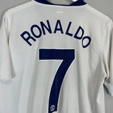Shop 2008/10 MANCHESTER UNITED RONALDO #7 AWAY SHIRT (M) NIKE, classic football shirts, vintage football shirts & retro soccer jerseys at Cult Kits