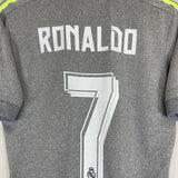 2015/16 REAL MADRID RONALDO #7 AWAY SHIRT (M) ADIDAS