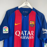 Shop 2016/17 BARCELONA MESSI #10 *BNWT* HOME SHIRT (XL) NIKE, classic football shirts, vintage football shirts & retro soccer jerseys at Cult Kits