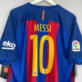Shop 2016/17 BARCELONA MESSI #10 *BNWT* HOME SHIRT (XL) NIKE, classic football shirts, vintage football shirts & retro soccer jerseys at Cult Kits
