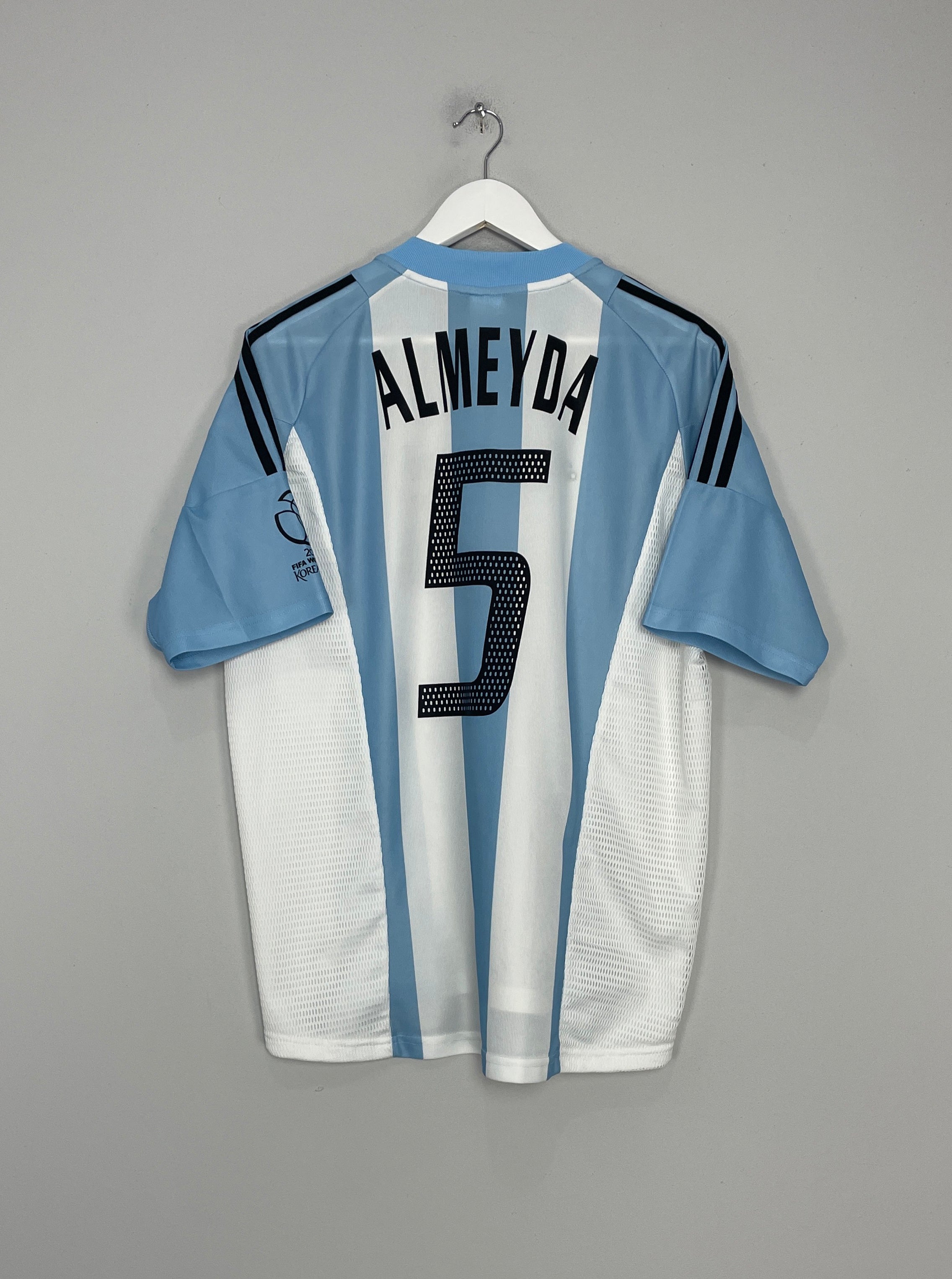 2002/03 ARGENTINA ALMEYDA #5 HOME SHIRT (L) ADIDAS