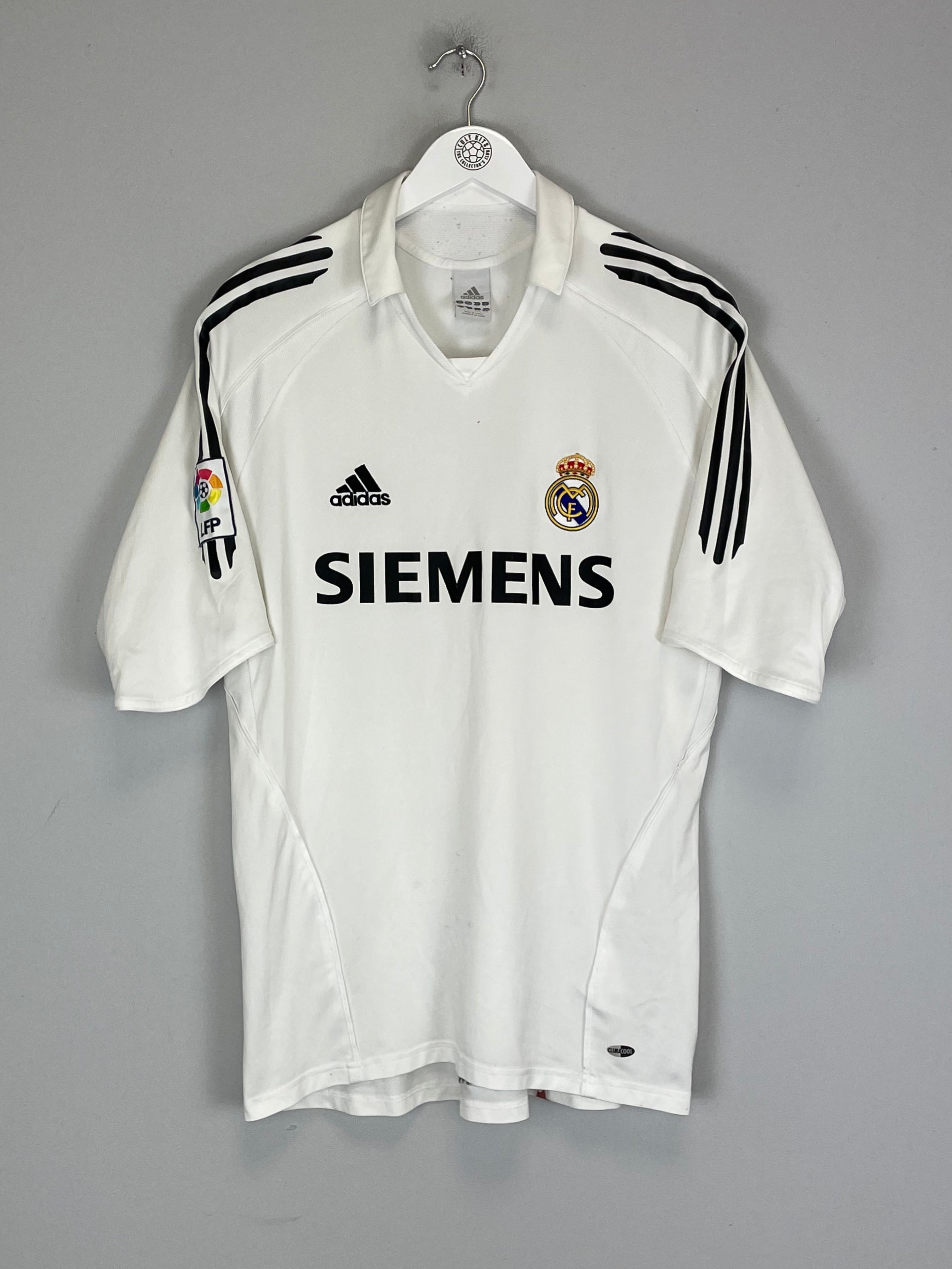 Shop 2005/06 REAL MADRID HOME SHIRT (L) ADIDAS, classic football shirts, vintage football shirts & retro soccer jerseys at Cult Kits