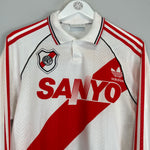 Shop 1992/94 RIVER PLATE L/S HOME SHIRT (M) ADIDAS, classic football shirts, vintage football shirts & retro soccer jerseys at Cult Kits