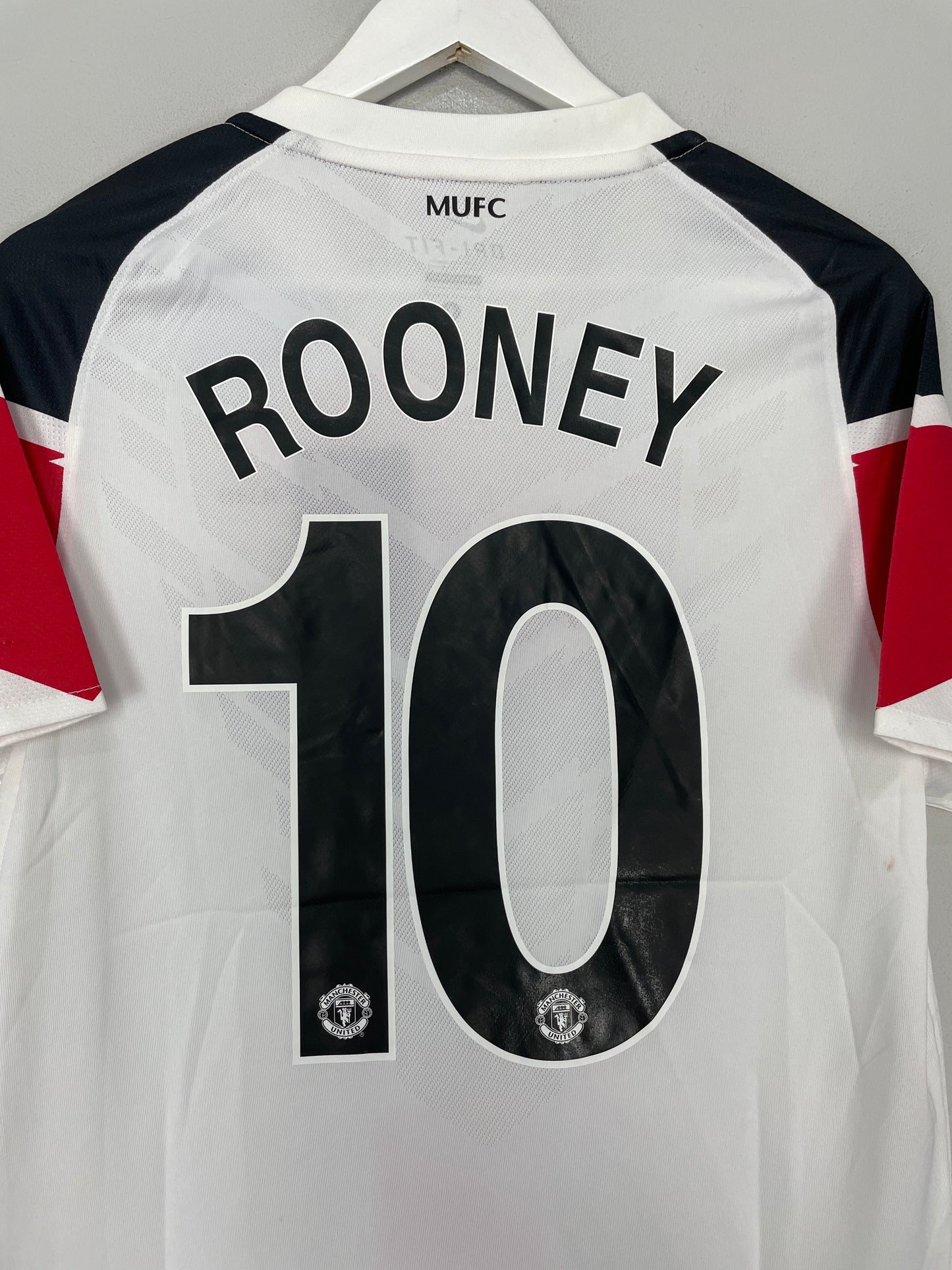 2010/12 MANCHESTER UNITED ROONEY #10 *C/L FINAL* AWAY SHIRT (S) NIKE