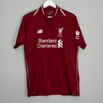Shop 2018/19 LIVERPOOL M.SALAH #11 HOME SHIRT (L) NEW BALANCE, classic football shirts, vintage football shirts & retro soccer jerseys at Cult Kits