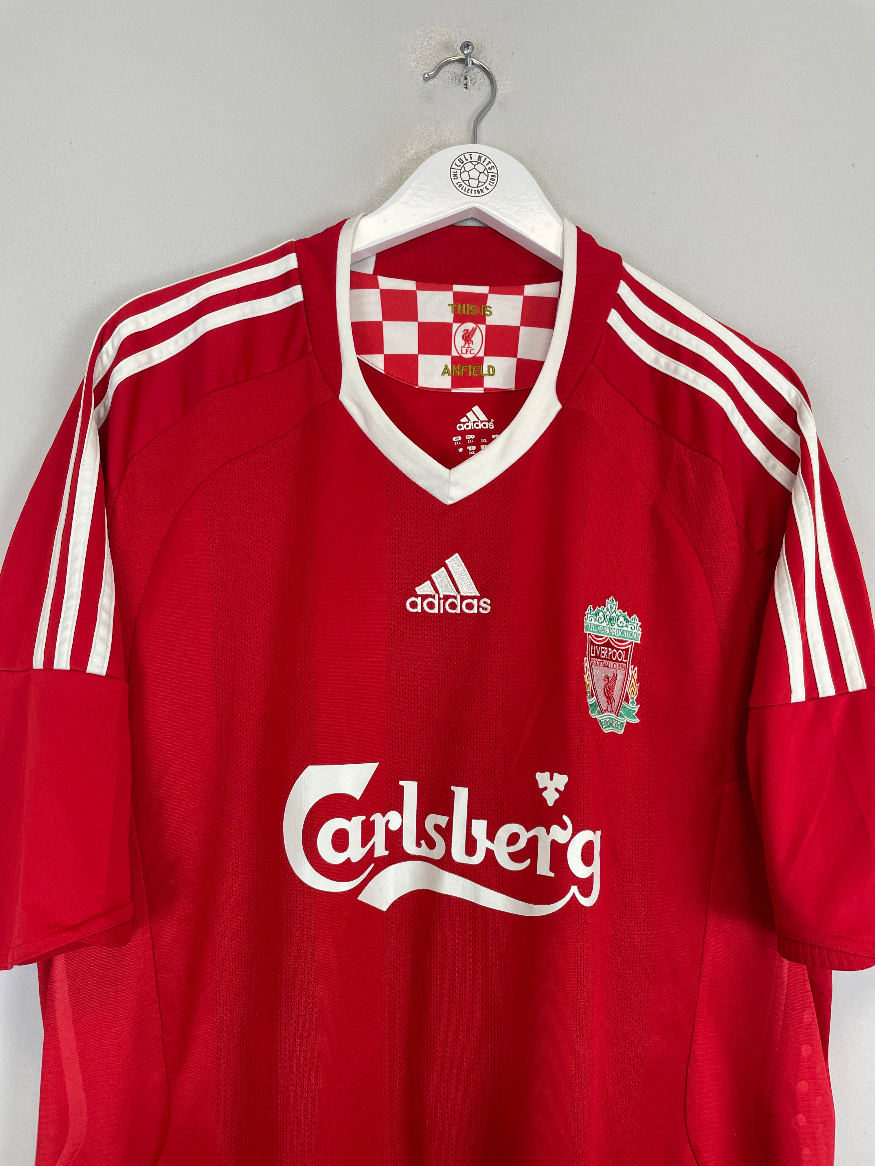 Shop 2008/10 LIVERPOOL ALONSO #14 HOME SHIRT (XXL) ADIDAS, classic football shirts, vintage football shirts & retro soccer jerseys at Cult Kits