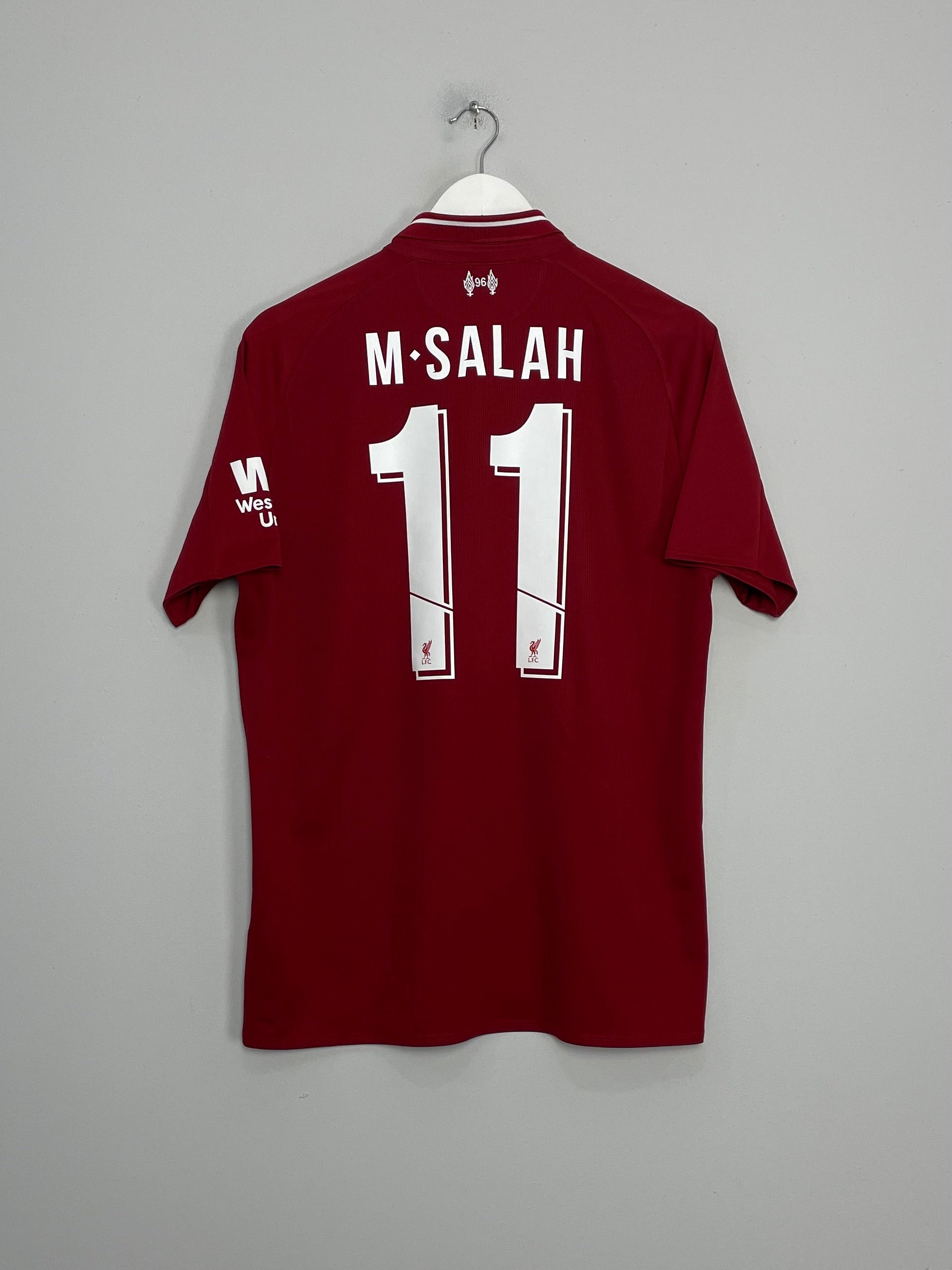 Shop 2018/19 LIVERPOOL M.SALAH #11 HOME SHIRT (L) NEW BALANCE, classic football shirts, vintage football shirts & retro soccer jerseys at Cult Kits