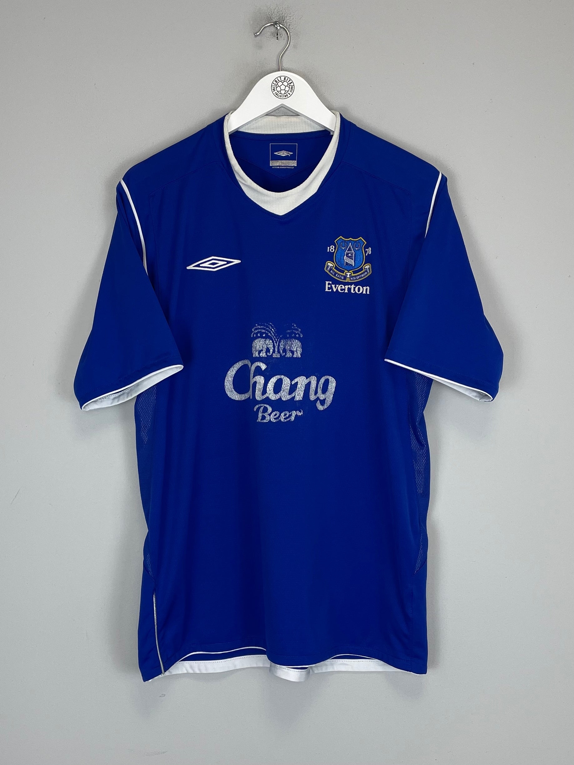 Shop 2005/06 EVERTON HOME SHIRT (L) UMBRO, classic football shirts, vintage football shirts & retro soccer jerseys at Cult Kits